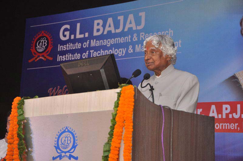 Dr. APJ Abdul Kalam at GL Bajaj